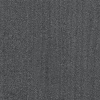 vidaXL Massivholzbett Grau Kiefer 100x200 cm
