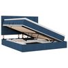 vidaXL Aufbewahrungsbett mit Matratze Blau 160 x 200 cm Stoff