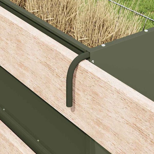 vidaXL Heu Futterspender Olive Gr&uuml;n 71 x 33 x 70 cm