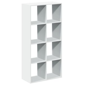vidaXL Raumteiler B&uuml;cherregal Wei&szlig; 69,5 x 29 x 137,5 cm Holzwerkstoff