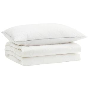 vidaXL 90% G&auml;nsedaunen Bettw&auml;sche-Set FULDA 2 stk. 135 x 200 cm Sommer
