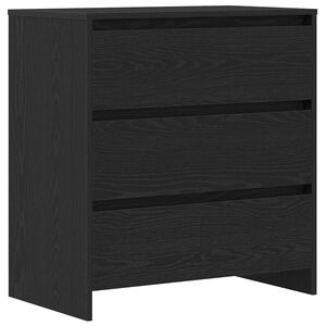 vidaXL Sideboard Schwarz Eichen-Optik 70x41x75 cm Holzwerkstoff