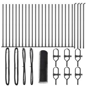 vidaXL Zaunpfosten Grau 50 x 0,5 m (25 mm Maschen) Stahl und PVC