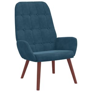 vidaXL Relaxsessel Blau Samt