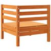 vidaXL Garten-Ecksofa Wachsbraun Massivholz Kiefer