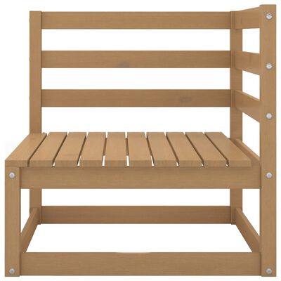 vidaXL Outdoor-Sofa 3-Sitzer Honigbraun Massivholz Kiefer