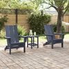 vidaXL Garten Lounge Möbel 2 pcs Marineblau 74.5 x 80.5 x 90cm Plastik