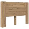 vidaXL Kopfteil-Schrank mit LED Artisan-Eiche Holzwerkstoff