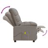 vidaXL Massagesessel Taupe Stoff