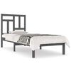 vidaXL Massivholzbett Grau Kiefer 90x190 cm