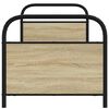 vidaXL Bettgestell ohne Matratze 80x200 cm Sonoma-Eiche Holzwerkstoff
