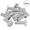 vidaXL Schraube 12 pcs Silber 8 x 28 mm Stahl