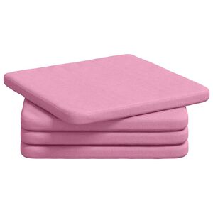 vidaXL Sitzkissen 4 St&uuml;ck Rosa 40 x 40 x 3 cm Stoff