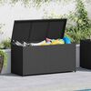 vidaXL Garten-Auflagenbox Schwarz 120x50x60 cm Poly Rattan