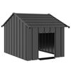 vidaXL Hundeh&uuml;tte mit Dach 83x130x85 cm Verzinkter Stahl