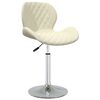 vidaXL Esszimmerst&uuml;hle 4 Stk. Drehbar Creme Samt