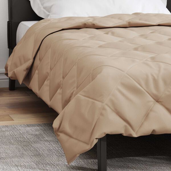 vidaXL Sommerdecke Taupe 220 x 155 cm Mikrofaser