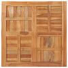 vidaXL Tischplatte Massivholz Teak Quadratisch 90&times;90&times;2,5 cm