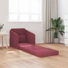 vidaXL Schlafsofa 60cm Weinrot Stoff