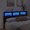 vidaXL LED-Kopfteil mit Ablage R&auml;uchereiche 180x17x102 cm