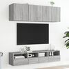 vidaXL TV-Wandschr&auml;nke 2 Stk. Grau Sonoma 40x30x30 cm Holzwerkstoff