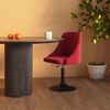 vidaXL Esszimmerstuhl Weinrot Samt