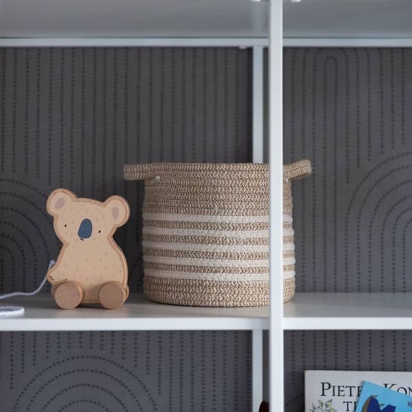 KidsDepot 2-tlg. Korb-Set Eran Baumwollseil Beige