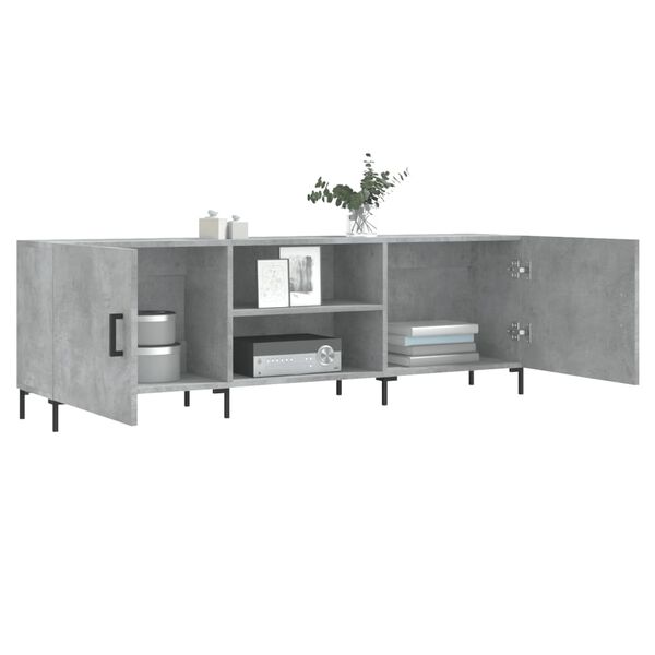 vidaXL TV-Schrank Betongrau 150x30x50 cm Holzwerkstoff