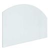 vidaXL Feuerstelle Glasplatte Transparent 80 x 50 cm Glas