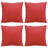 vidaXL Sofakissen 4 Stk. Rot 40x40 cm Stoff