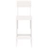 vidaXL Barhocker 2 Stk. Weiß 40x48,5x115,5 cm Massivholz Kiefer
