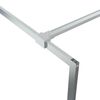 vidaXL Duschwand f&uuml;r Begehbare Dusche Silbern 100x195 cm ESG-Klarglas