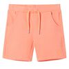 vidaXL Kindershorts mit Kordelzug Neonorange 140