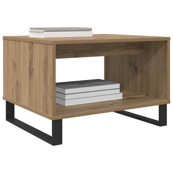 vidaXL Couchtisch Artisan-Eiche 60 x 50 x 40 cm Holzwerkstoff