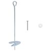 vidaXL Erdanker 10 stk. &Oslash;10 x 40 cm Galvanisiertes Metall Silber