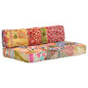 vidaXL Pouf Patchwork Stoff