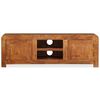 vidaXL TV-Schrank Massivholz mit Honigfarbenem Finish 120x30x40 cm