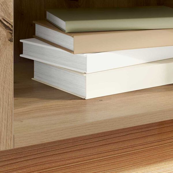 vidaXL Schallplattenschrank mit Regal Artisan-Eiche 121 x 38 x 48 cm