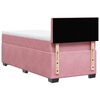 vidaXL Boxspringbett mit Matratze Rosa 90x190 cm Samt