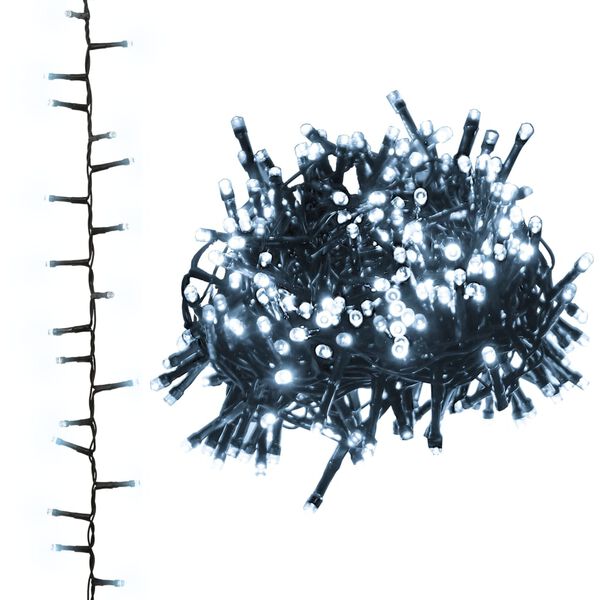 vidaXL LED-Lichterkette mit 1000 LEDs Kaltweiß 25 m PVC