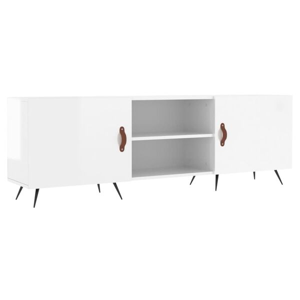 vidaXL TV-Schrank Hochglanz-Wei&szlig; 150x30x50 cm Holzwerkstoff