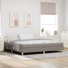 vidaXL Boxspringbett mit Matratze Taupe 200 x 200 cm Stoff
