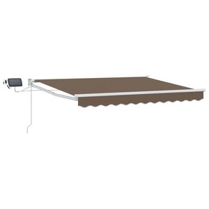 vidaXL Manuelle Gelenkarmmarkise mit LEDs Taupe