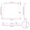 vidaXL Esstisch Beine V-Form 3 St&uuml;ck Wei&szlig; 70x(72-73,3) cm Stahl
