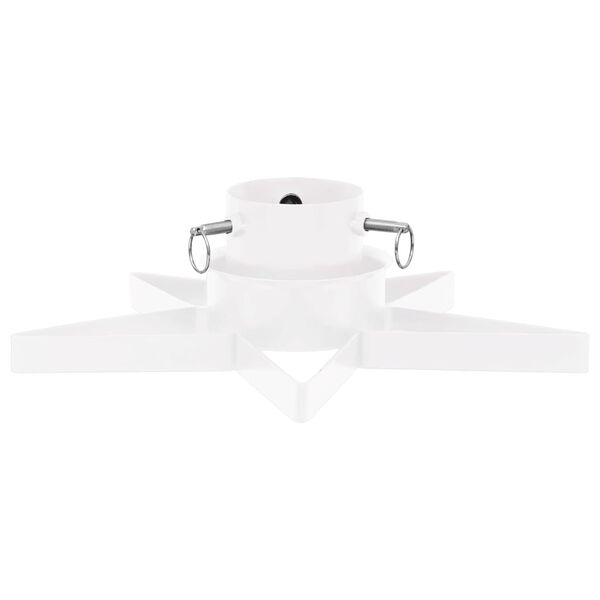 vidaXL Christbaumständer Weiß 47x47x13,5 cm