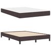 vidaXL Boxspringbett mit Matratze Dunkelbraun 140 x 190 cm Stoff
