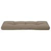 vidaXL Palettenkissen Taupe 120x40x12 cm Stoff