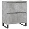 vidaXL Sideboards 2 Stk. Betongrau Holzwerkstoff