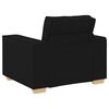 vidaXL Sofa Stuhl Schwarz 100x78x84 cm Stoff