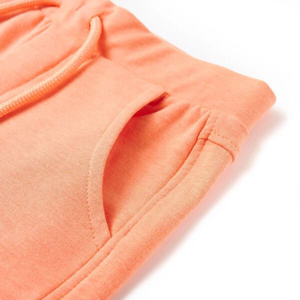Kindershorts mit Kordelzug Neonorange 140